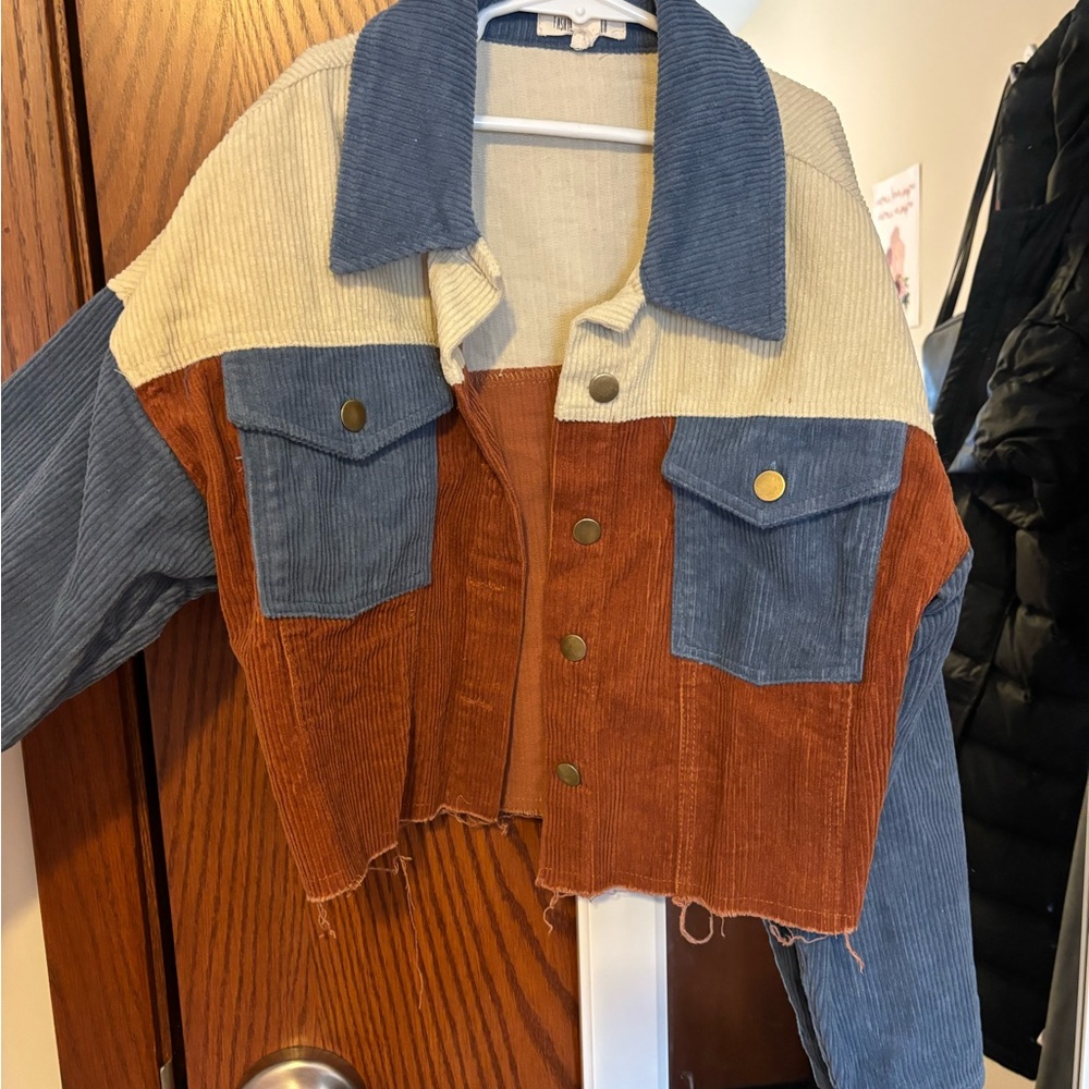 Dry goods corduroy color block jacket